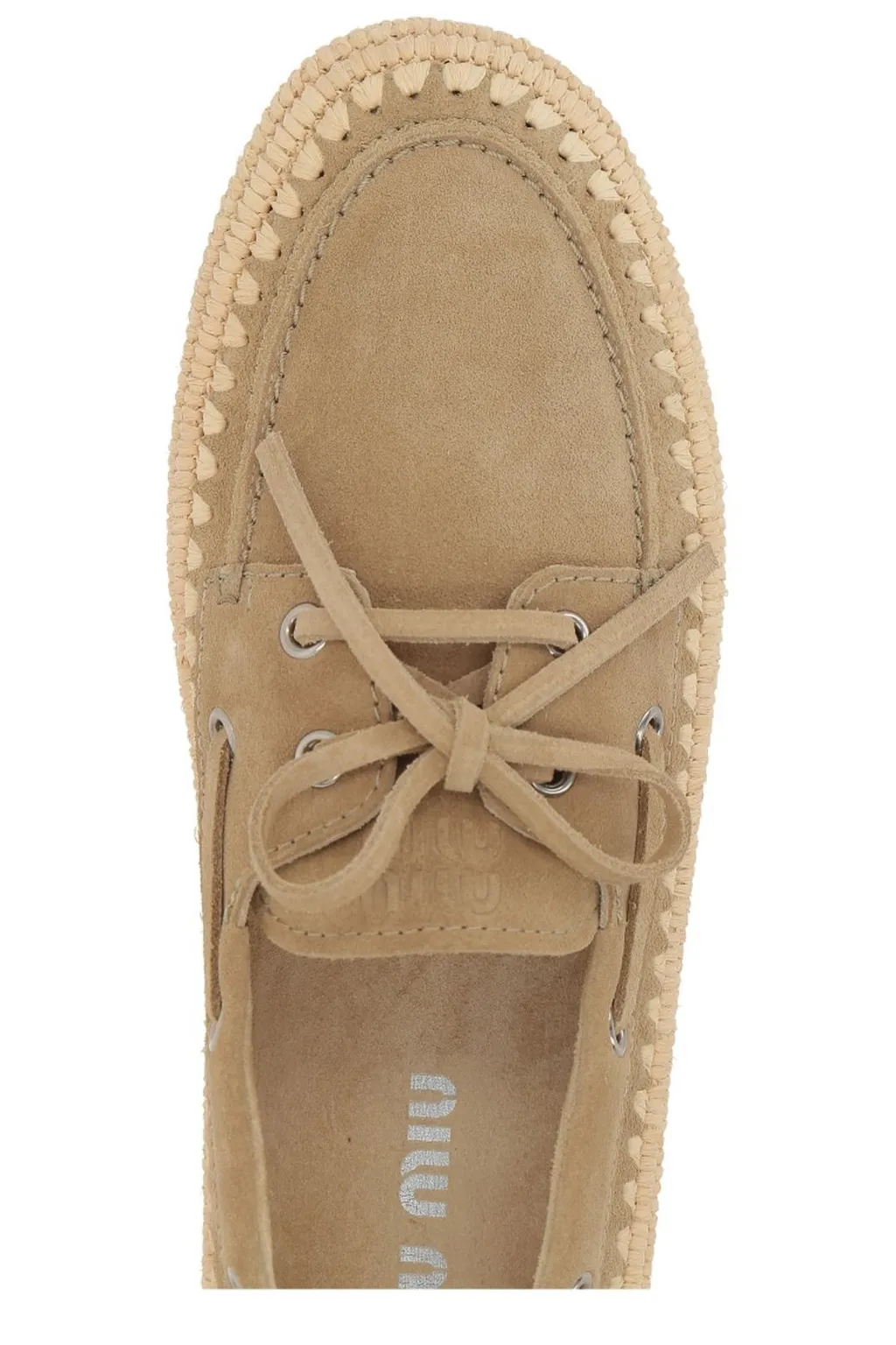 Miu Miu Lace-Up Boat Shoes