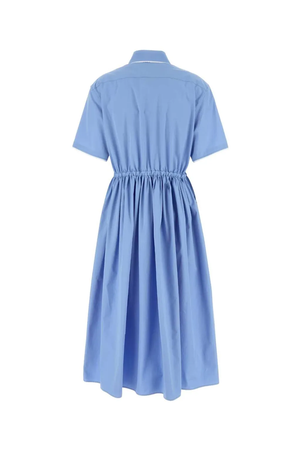 Miu Miu Drawstring Poplin Shirt Dress