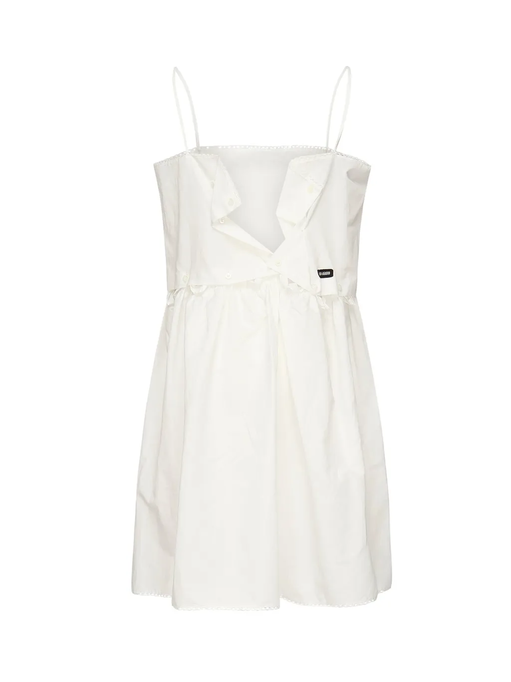Miu Miu Logo-Patch Sleeveless Dress