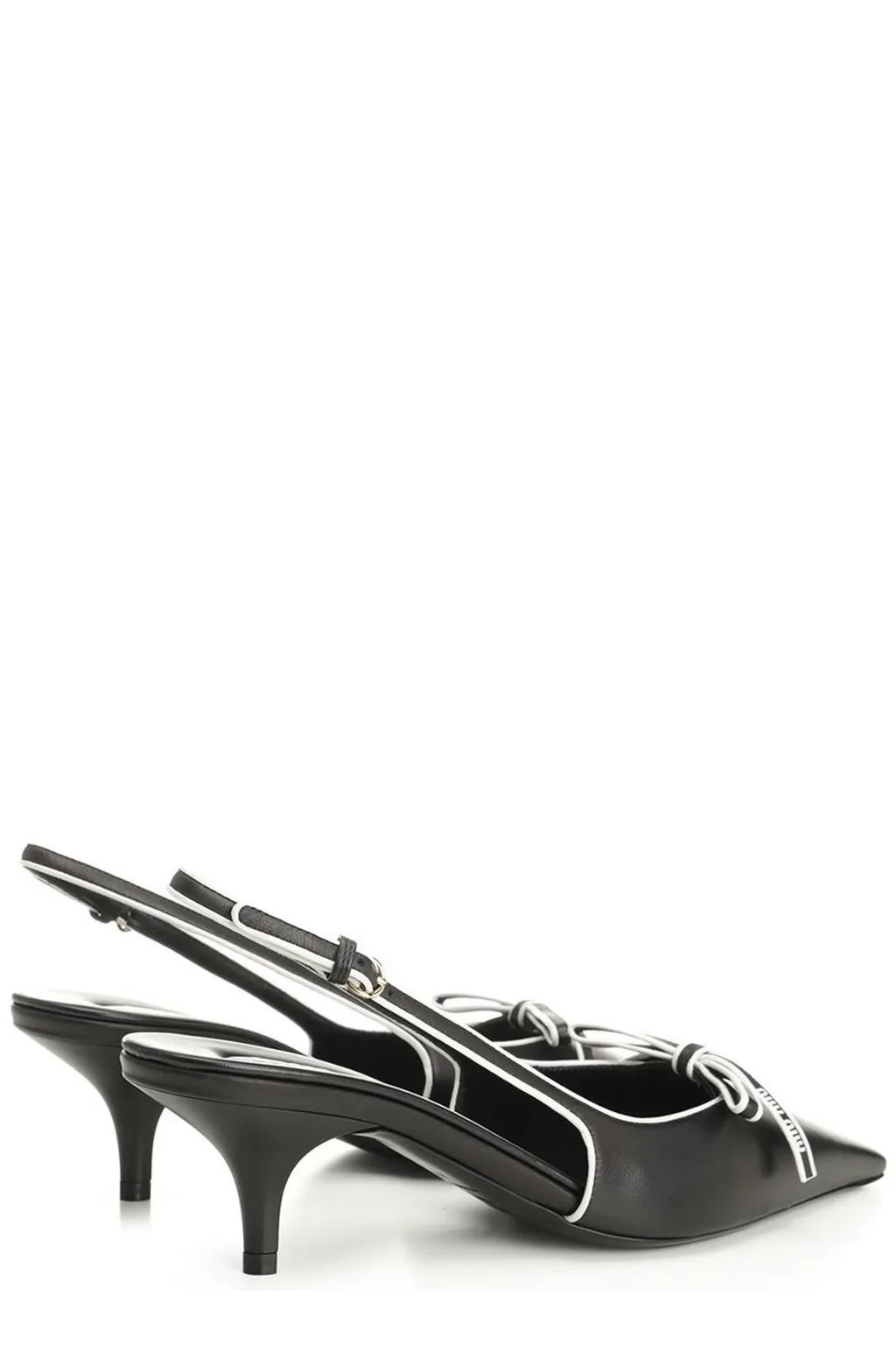 Miu Miu Pointed-Toe Slingback Pumps