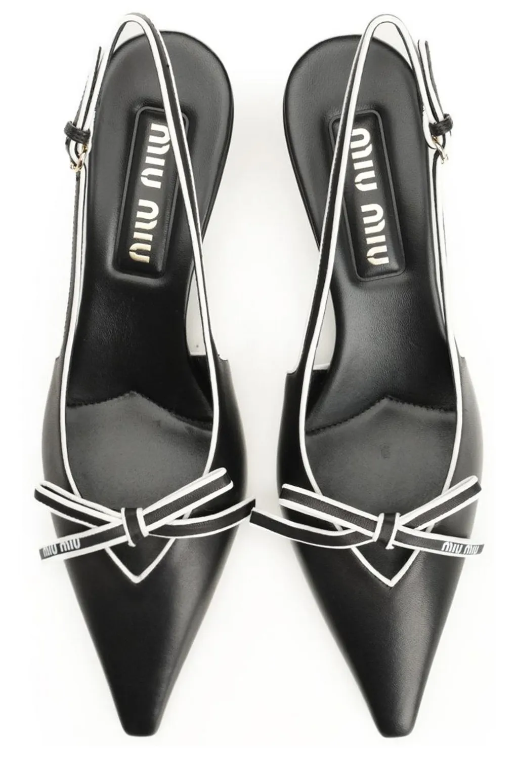 Miu Miu Pointed-Toe Slingback Pumps