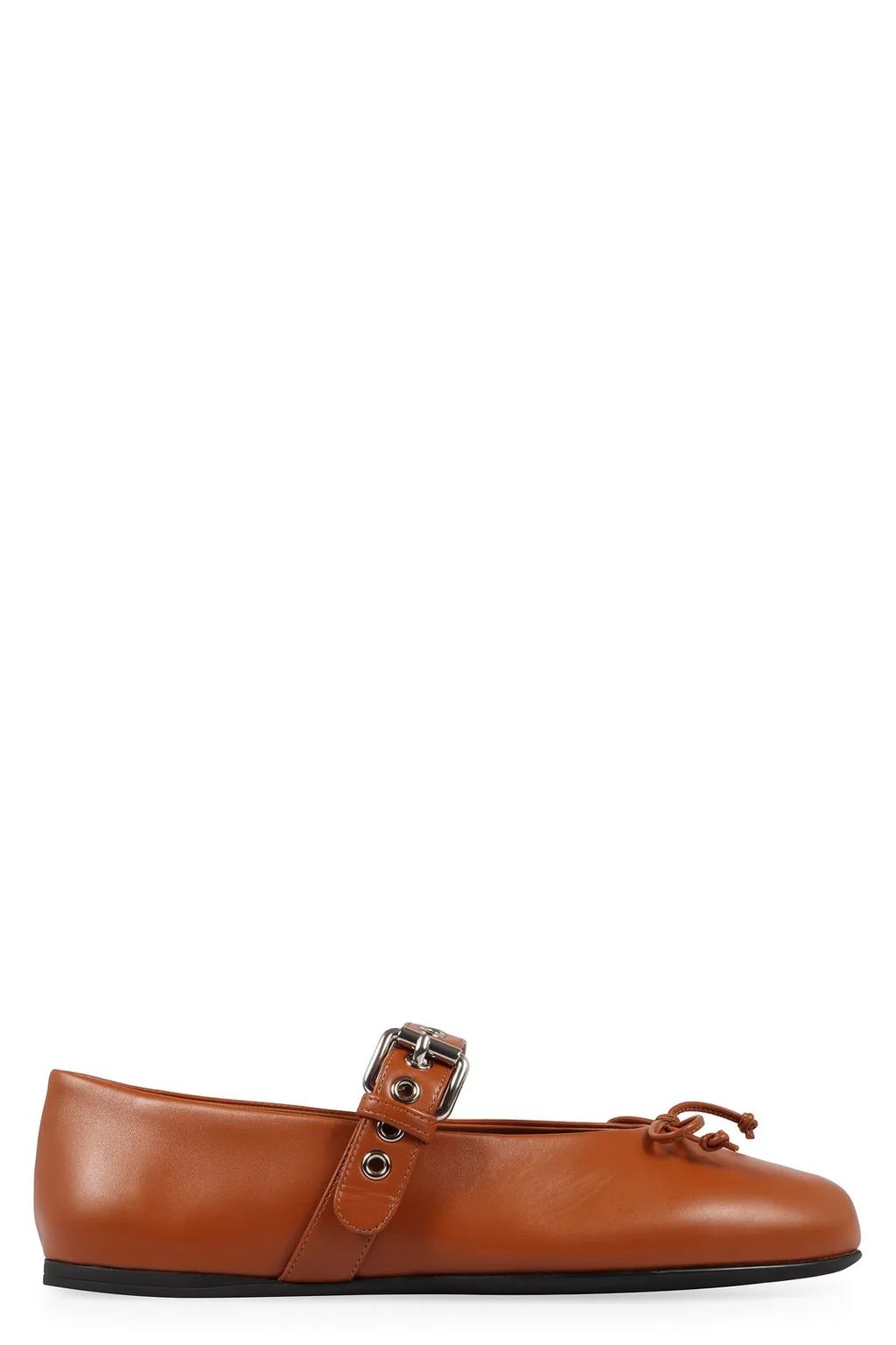 Miu Miu Bow-Detailed Ballerina Shoes
