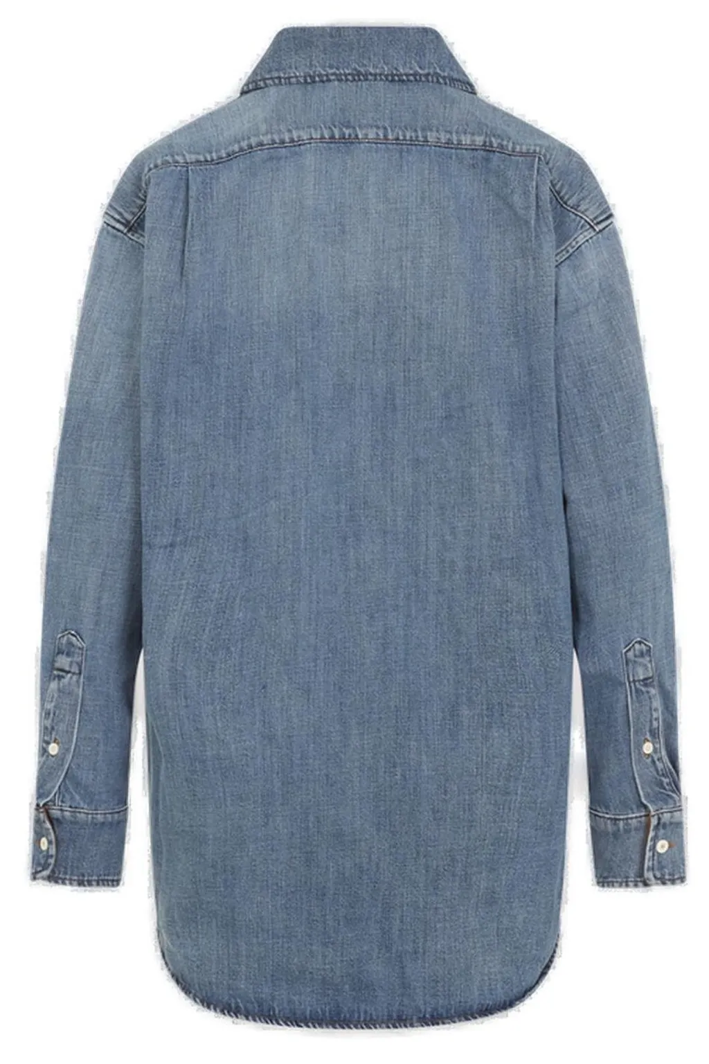 Miu Miu Button-Up Denim Shirt