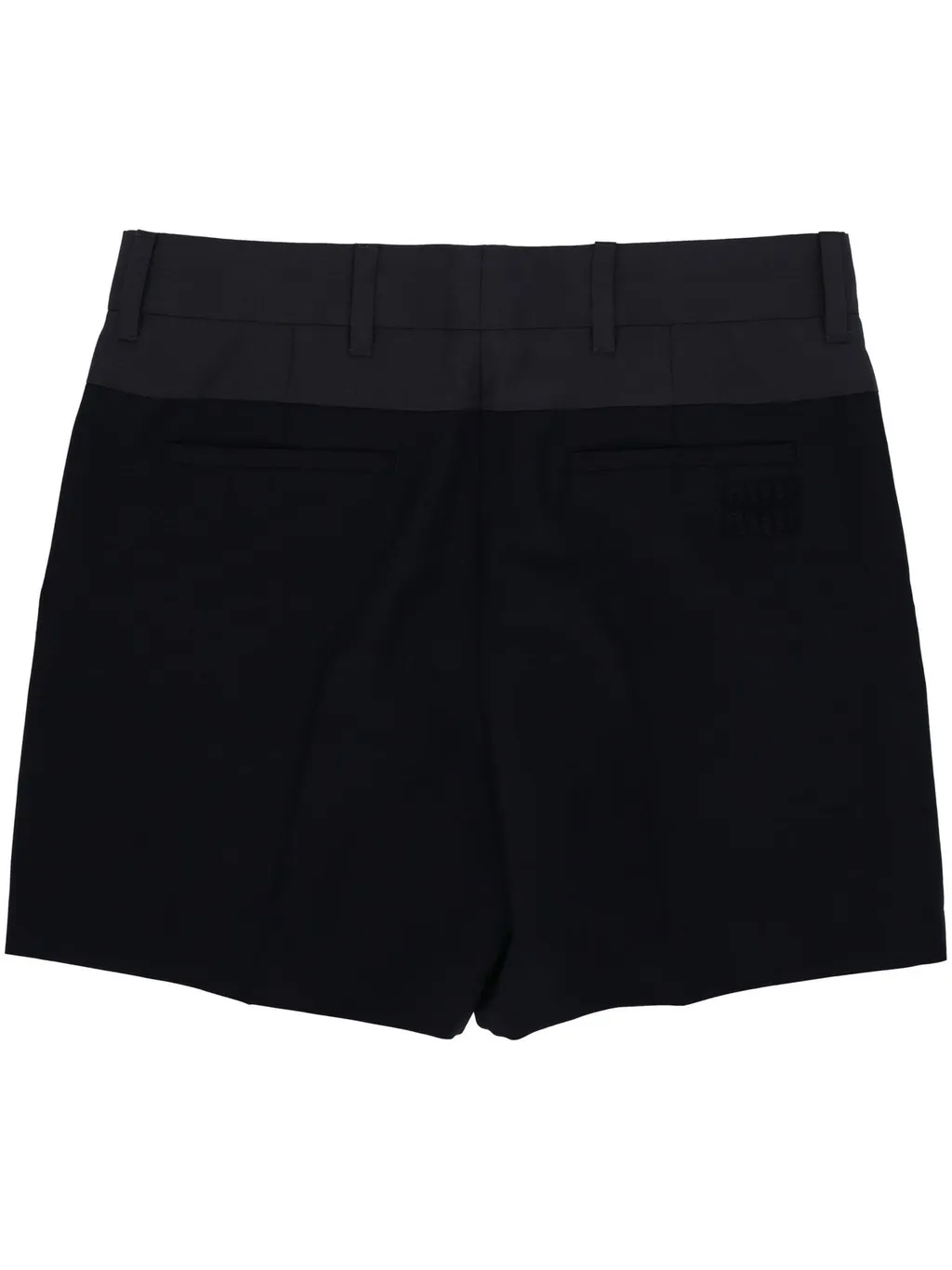 Miu Miu Two-Toned Tailored Shorts