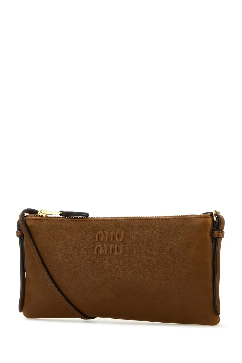 Miu Miu Logo Embossed Small Shoulder Bag