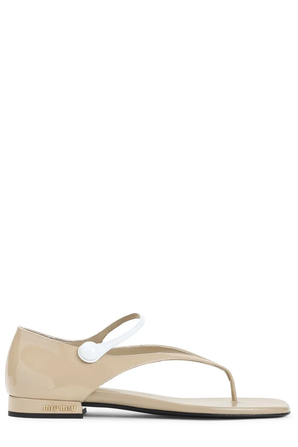 Miu Miu Flat Thong Sandals