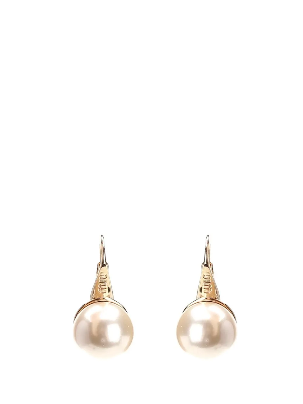 Miu Miu Logo-Engraved Earrings