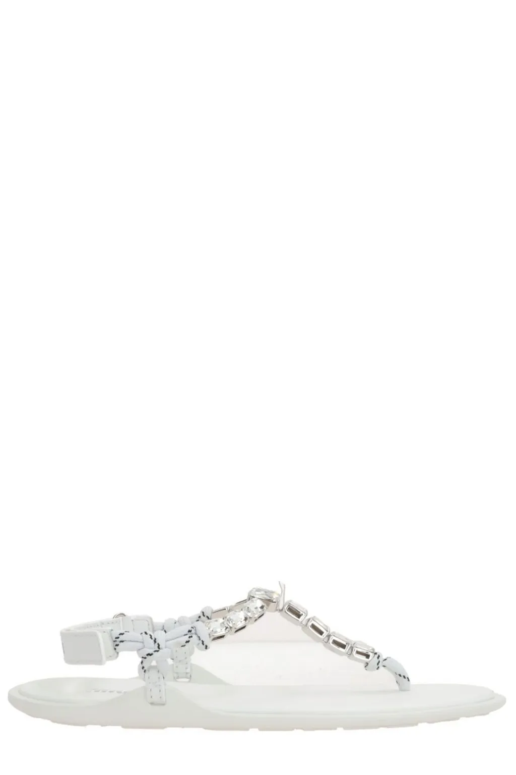 Miu Miu Embellished Thong Sandals
