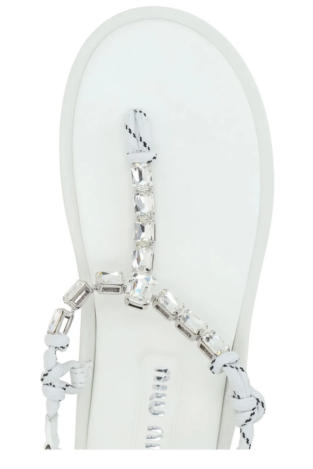 Miu Miu Embellished Thong Sandals