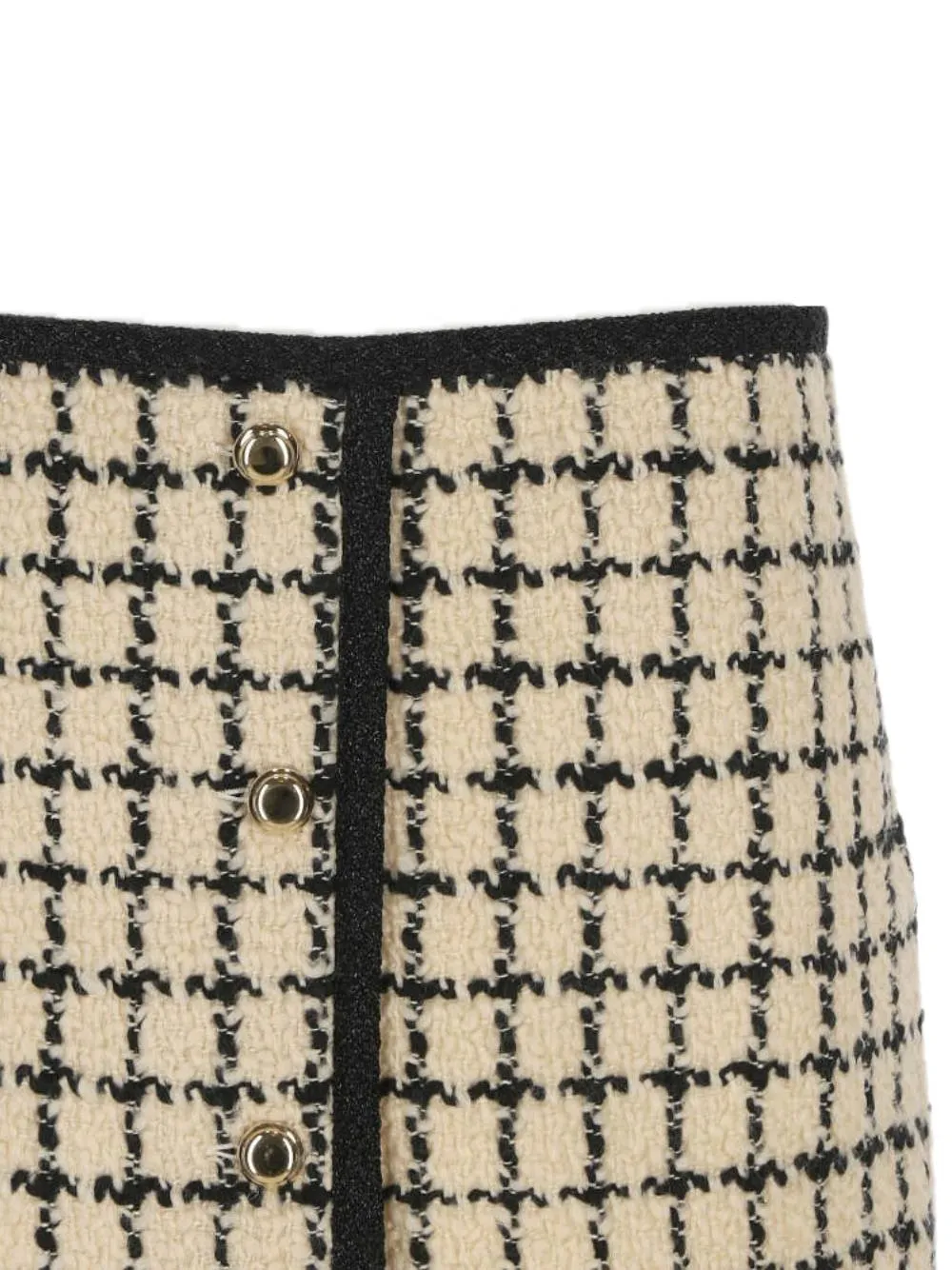 Miu Miu Check Patterned Mini Skirt
