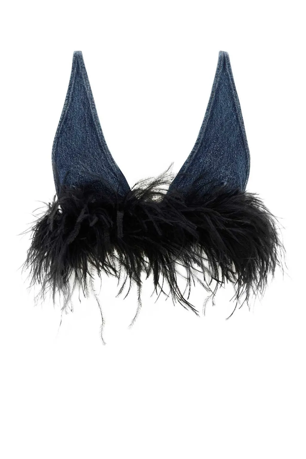 Miu Miu Denim Cropped Top
