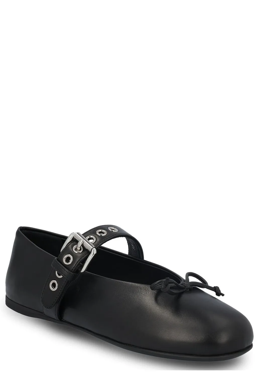 Miu Miu Bow-Detailed Flat Shoes