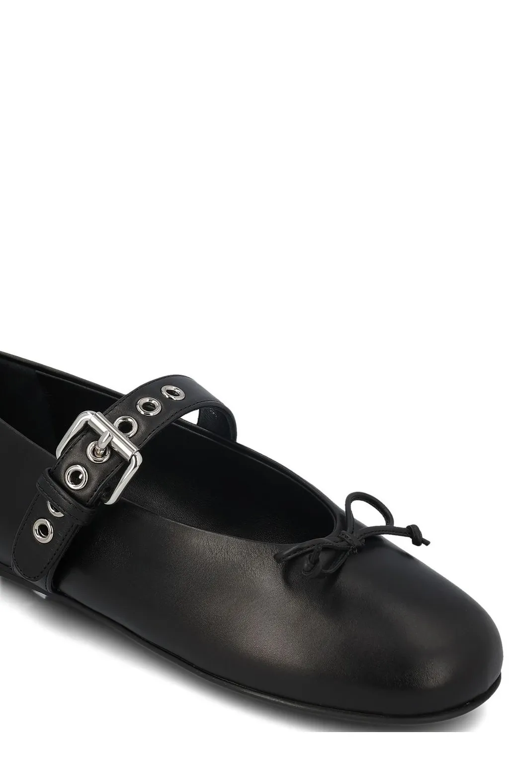 Miu Miu Bow-Detailed Flat Shoes