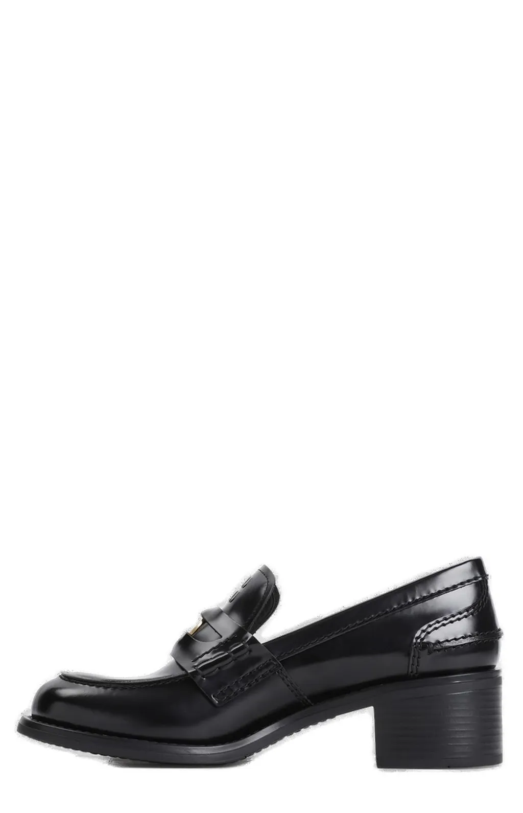 Miu Miu Logo-Embossed Penny Loafers