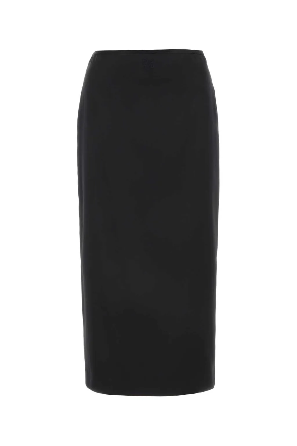 Miu Miu High-Waist Satin Midi Skirt