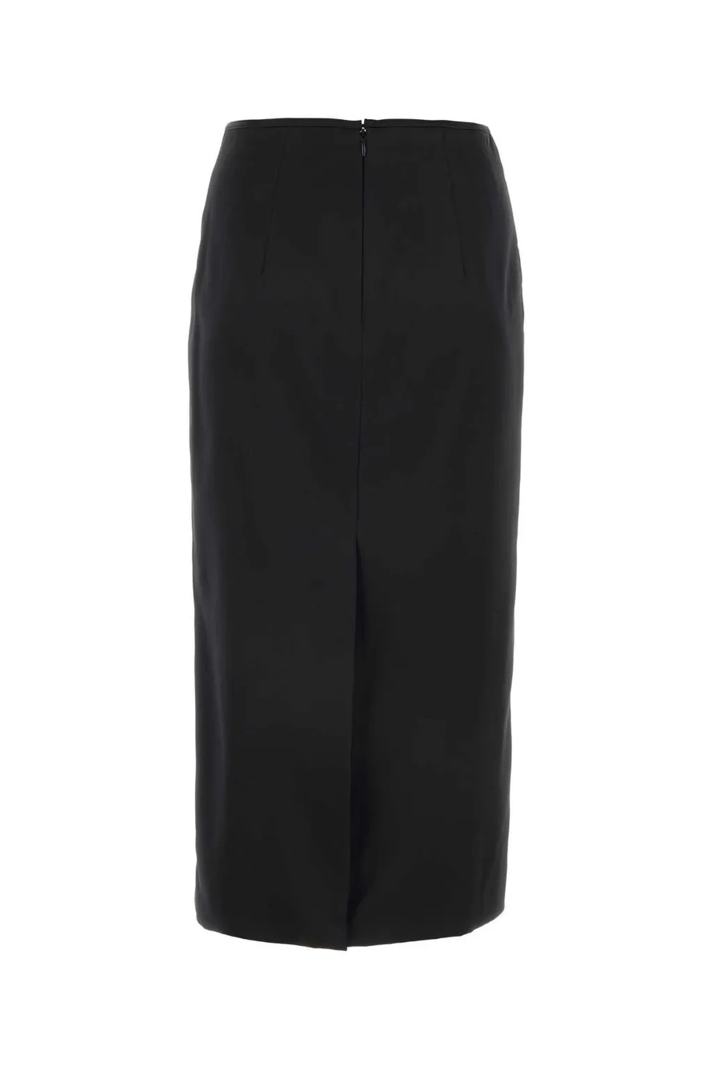 Miu Miu High-Waist Satin Midi Skirt