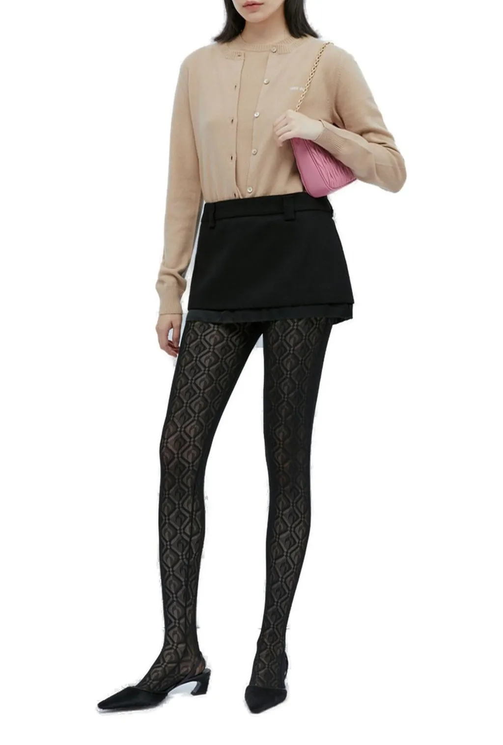 Miu Miu Velour Mini Skirt