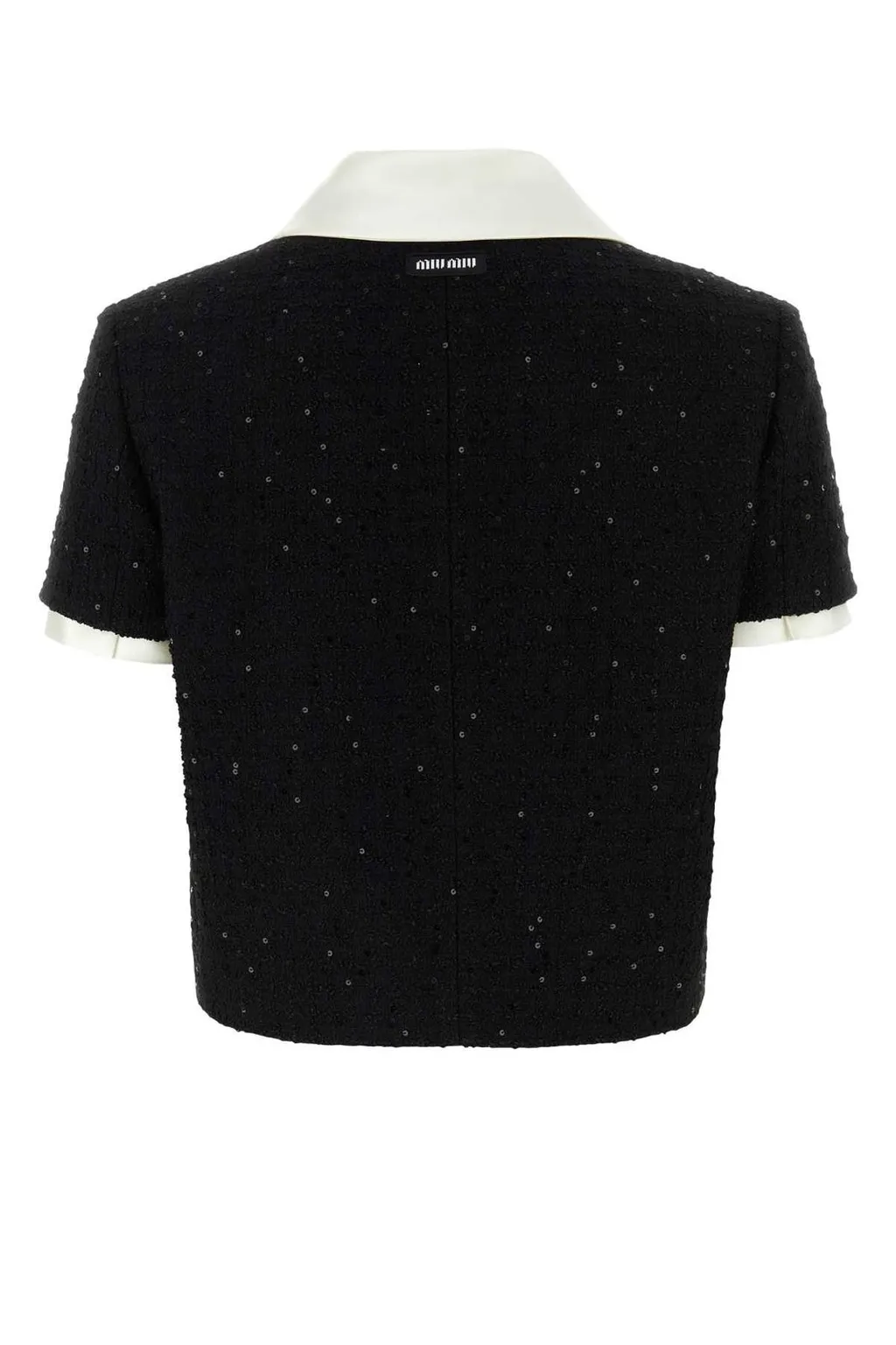 Miu Miu Short-Sleeved Buttoned Cardigan