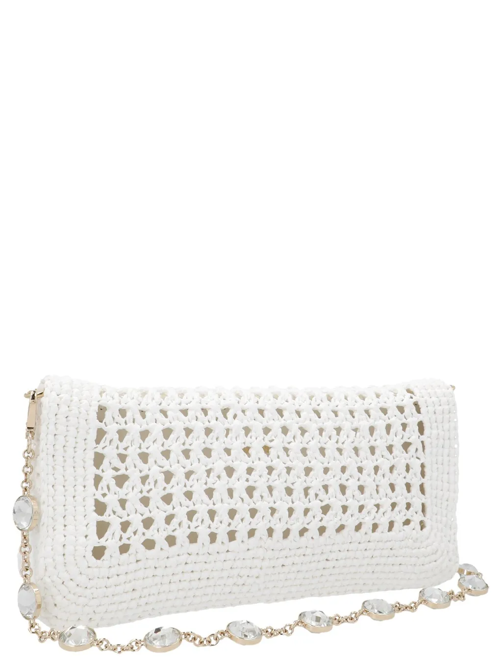 Miu Miu Embroidered Foldover Shoulder Bag