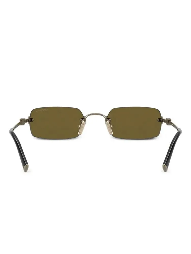 Miu Miu Eyewear Rectangle Frame Sunglasses
