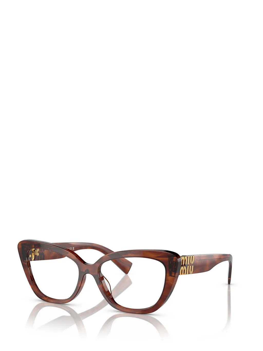 Miu Miu Eyewear Cat-Eye Frame Glasses