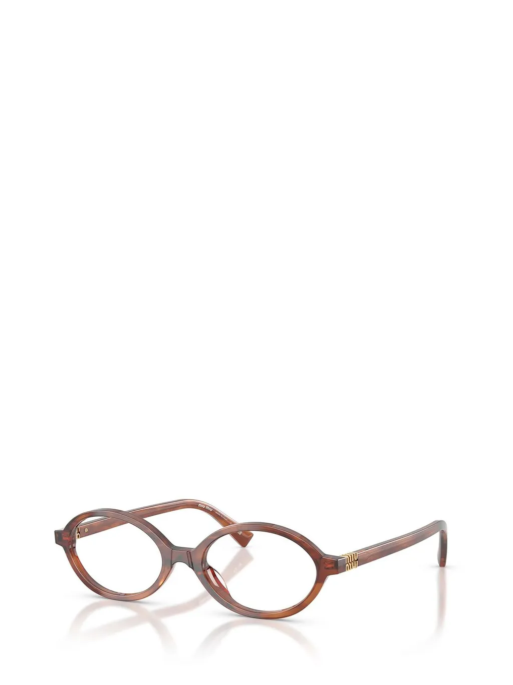 Miu Miu Eyewear Oval Frame Full Rim Glasses