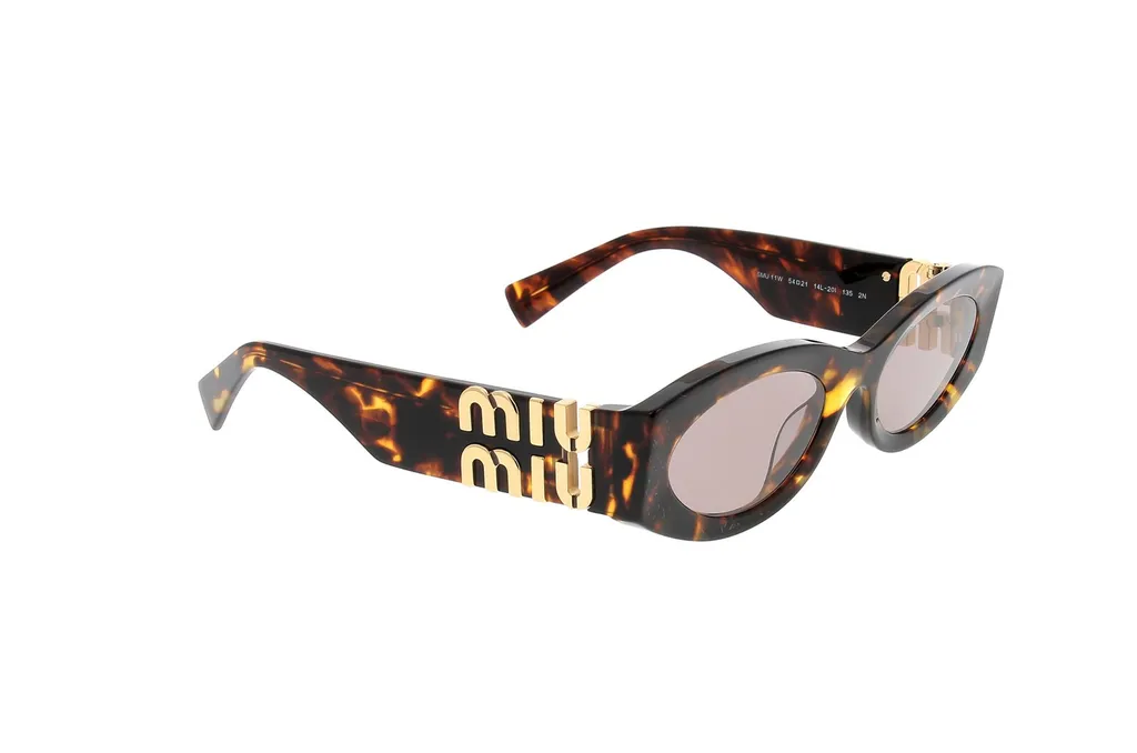 Miu Miu Eyewear Oval Frame Full Rim Sunglasses
