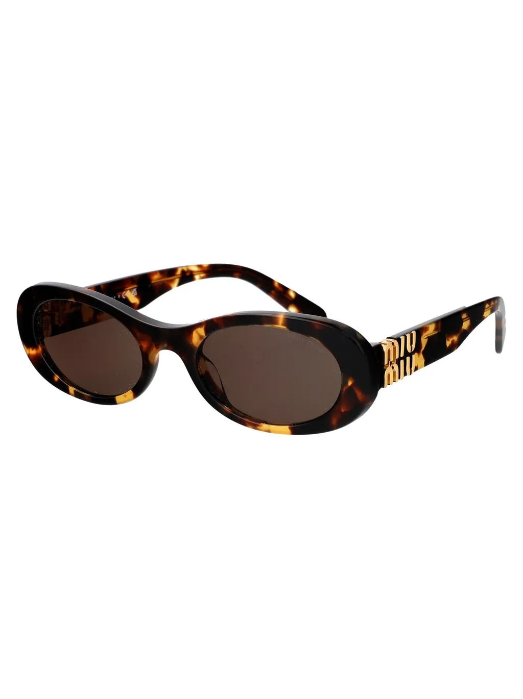 Miu Miu Eyewear Oval Frame Full Rim Sunglasses