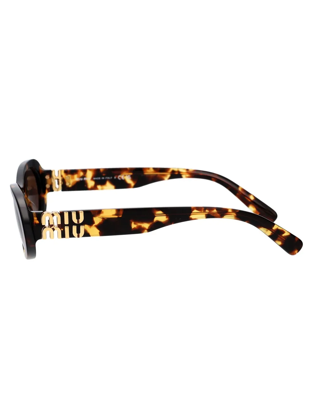 Miu Miu Eyewear Oval Frame Full Rim Sunglasses
