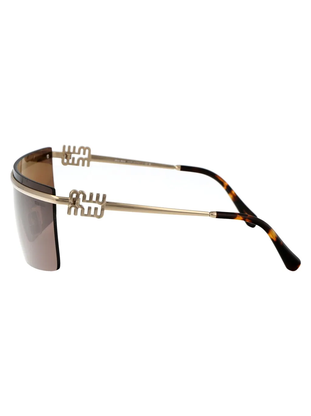 Miu Miu Eyewear Single Lens Rimless Sunglasses