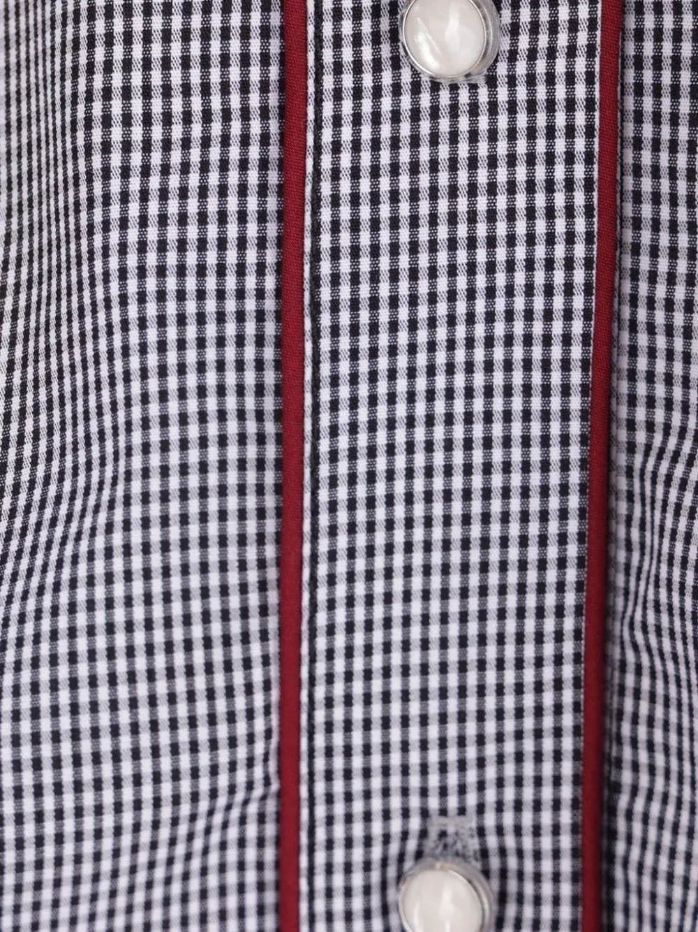 Molly Goddard Embroidered Gingham Shirt