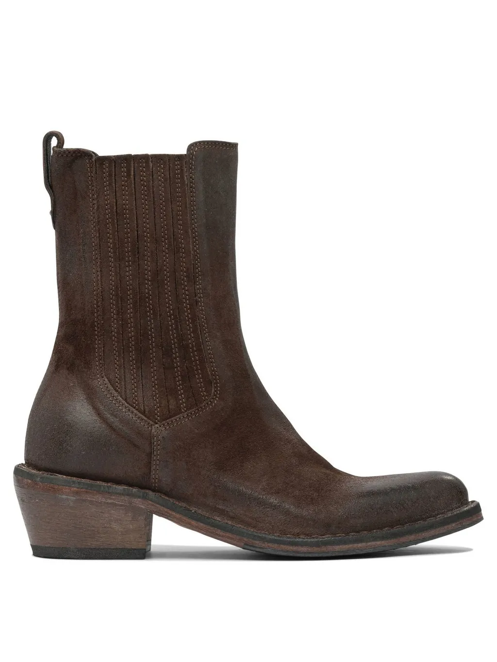 Moma Stitched Leather Boots