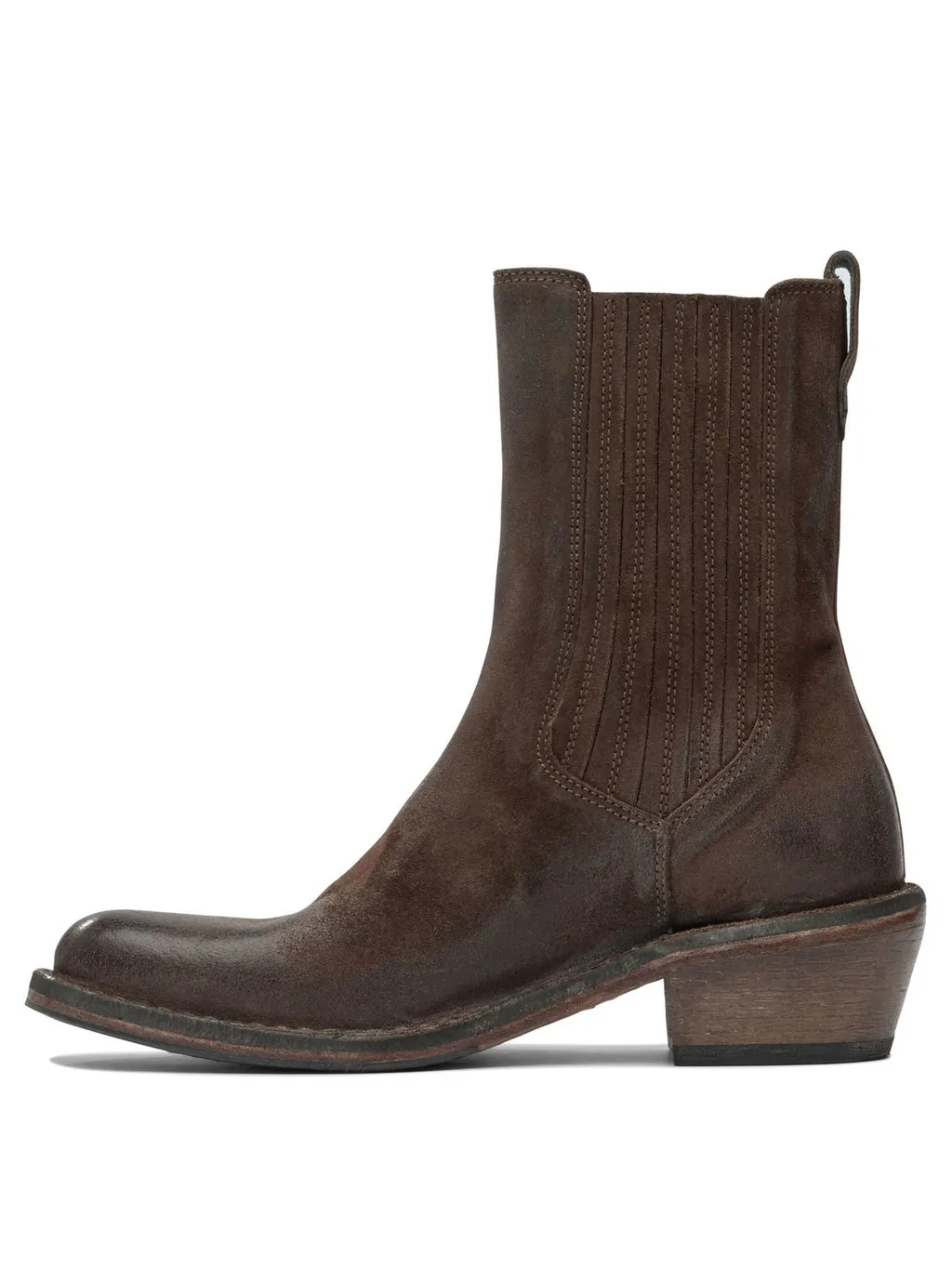 Moma Stitched Leather Boots