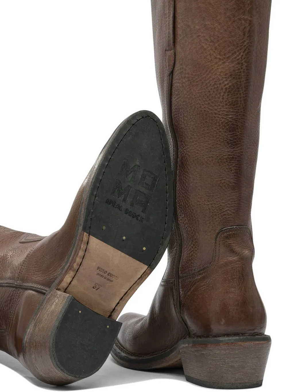 Moma Western Leather Boots
