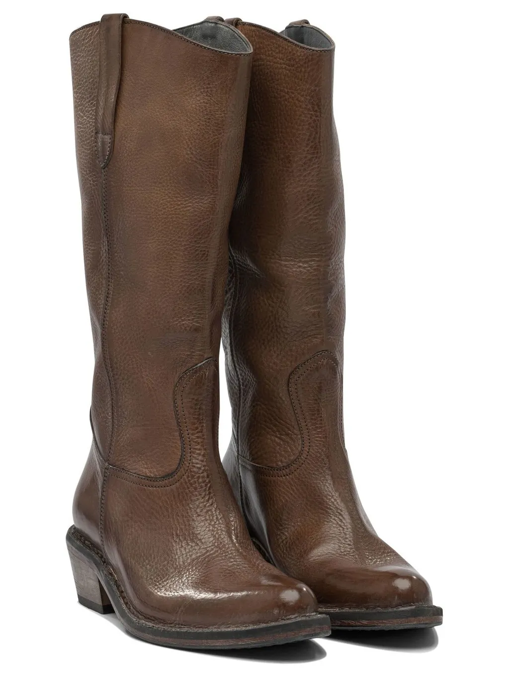 Moma Western Leather Boots