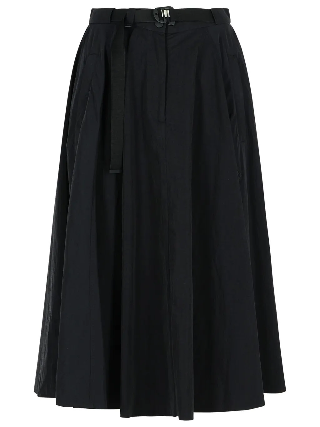 Moncler Belted A-Line Midi Skirt