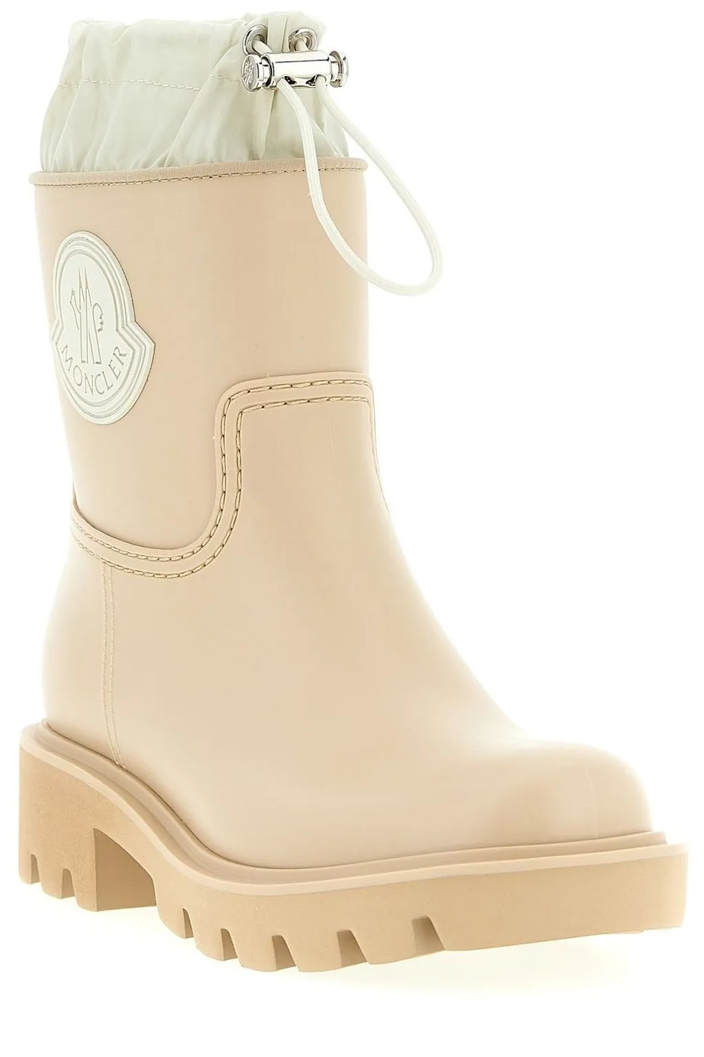 Moncler Kickstream Logo Patch Rain Boots