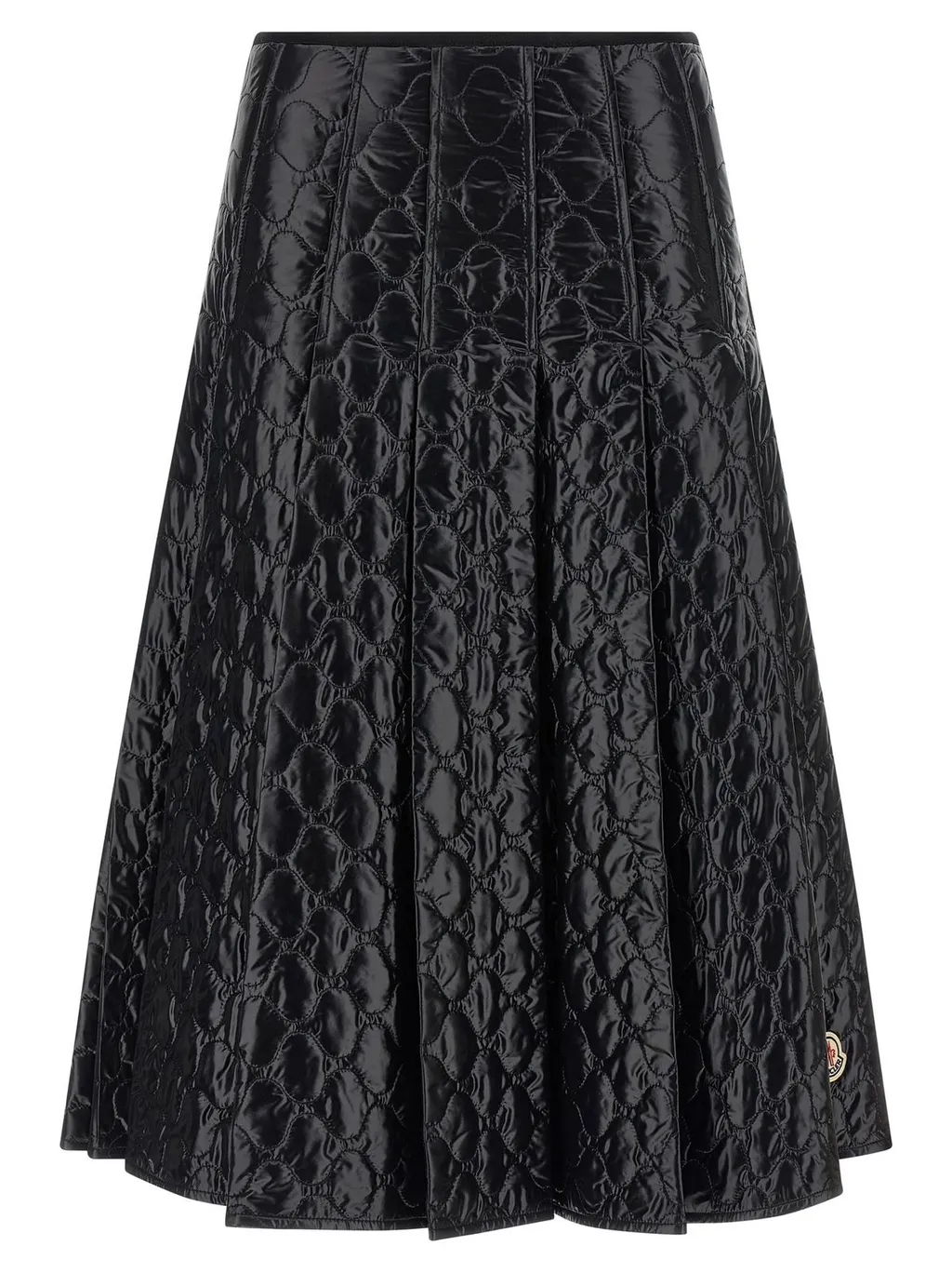 Moncler Square-Quilted Padded Midi Skirt