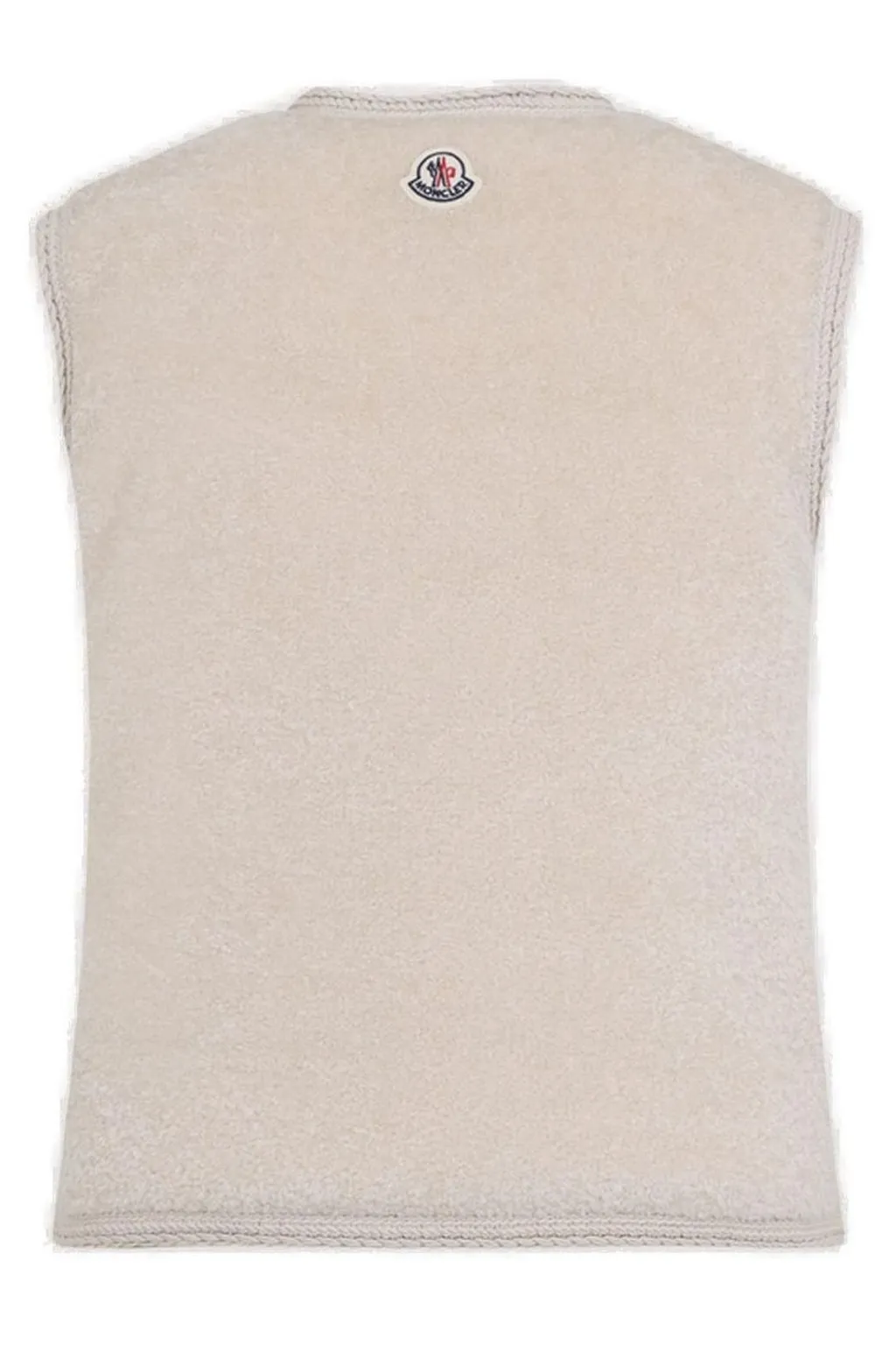 Moncler Mimosas Braided Trim Teddy Padded Gilet