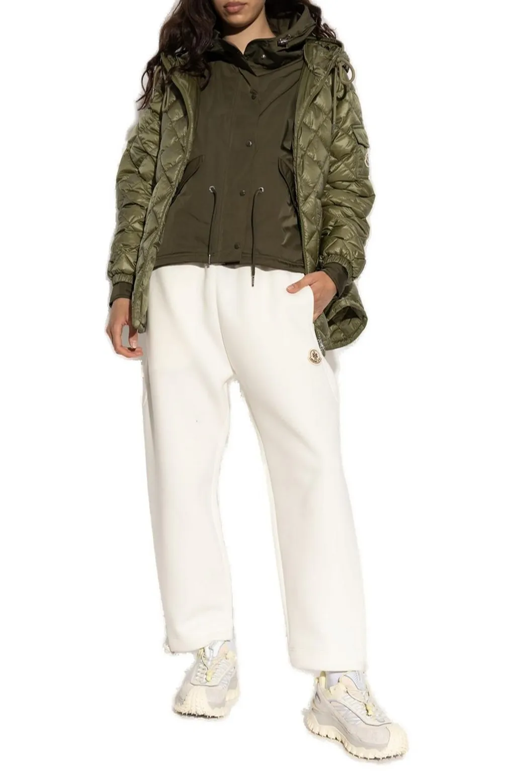 Moncler Camicia Zip-Up Quilted Jacket