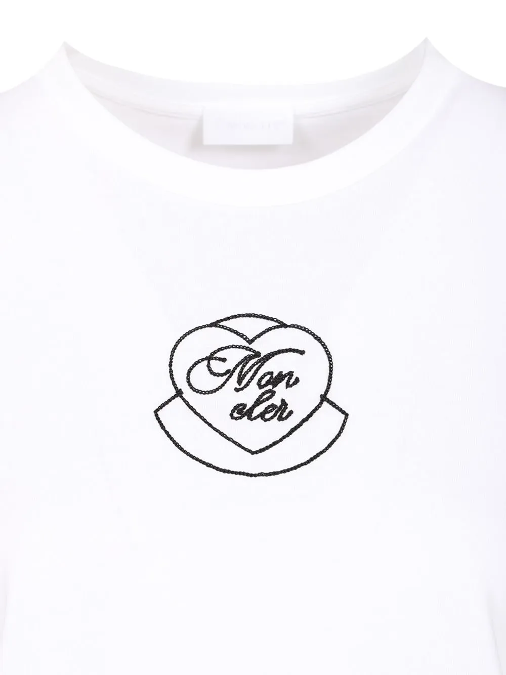 Moncler Logo Embroidered Crewneck T-Shirt