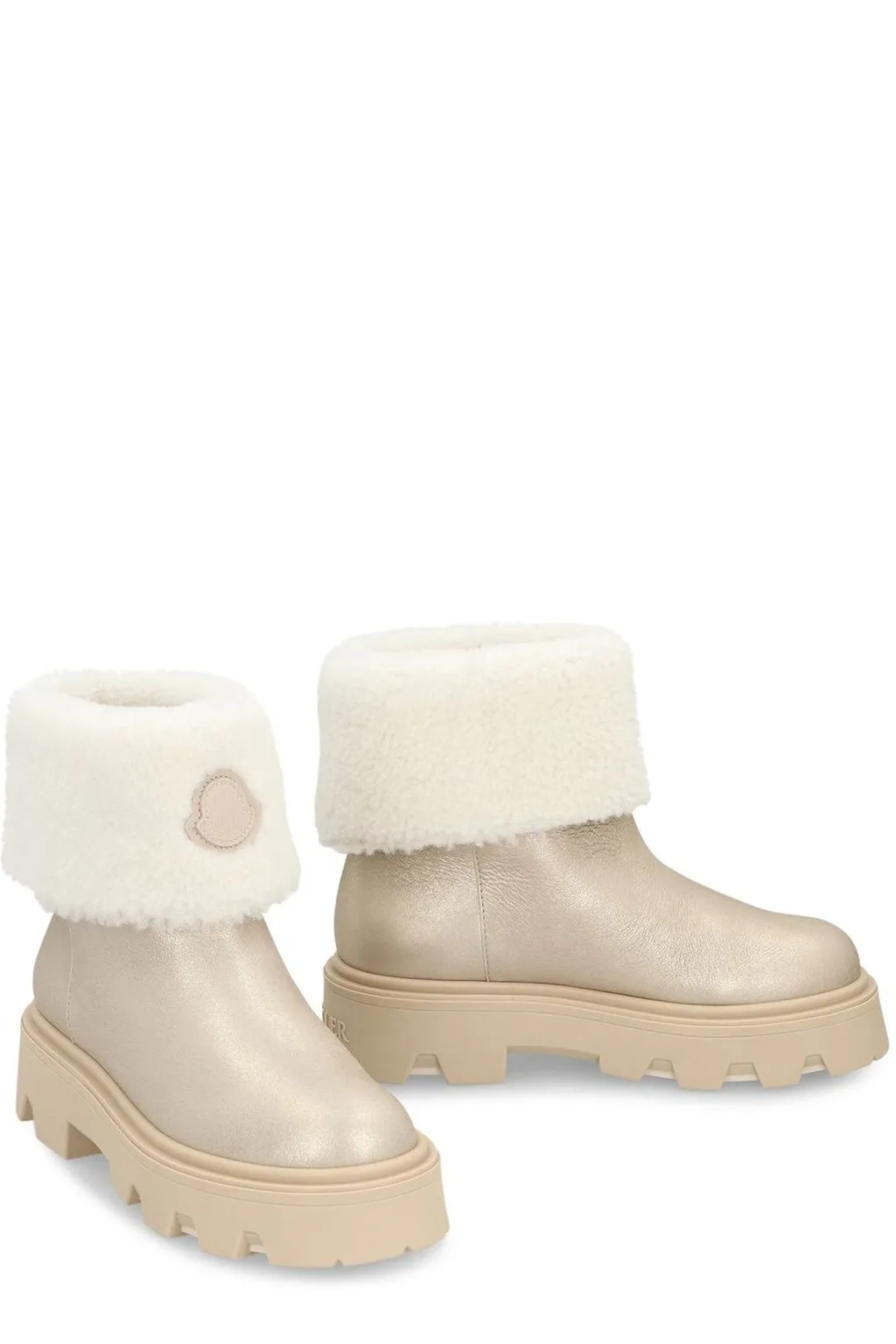 Moncler Aurea Round-Toe Boots