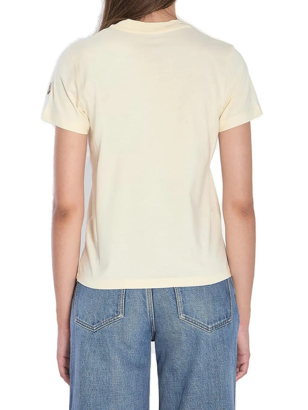 Moncler Logo Embroidered Crewneck T-Shirt