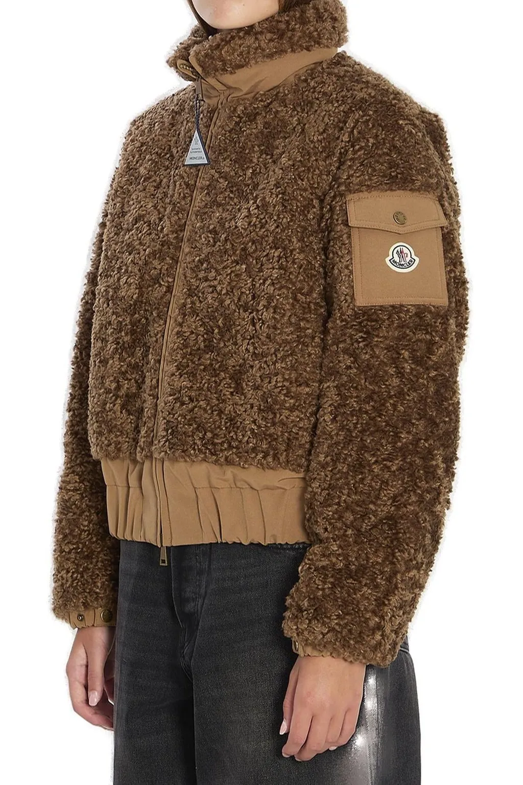 Moncler Coligny Teddy Zip-Up Jacket