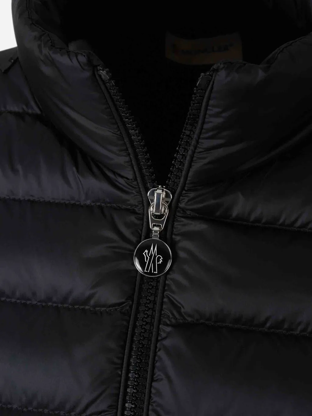 Moncler Logo Patch Zip-Up Panelled Cardigan