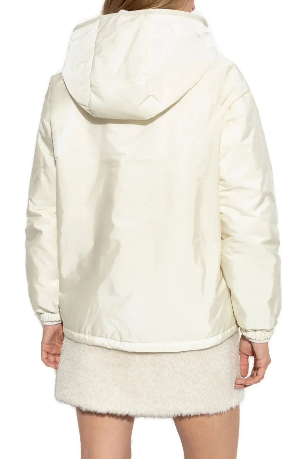 Moncler Teddy-Trimmed Padded Zip-Up Hoodie