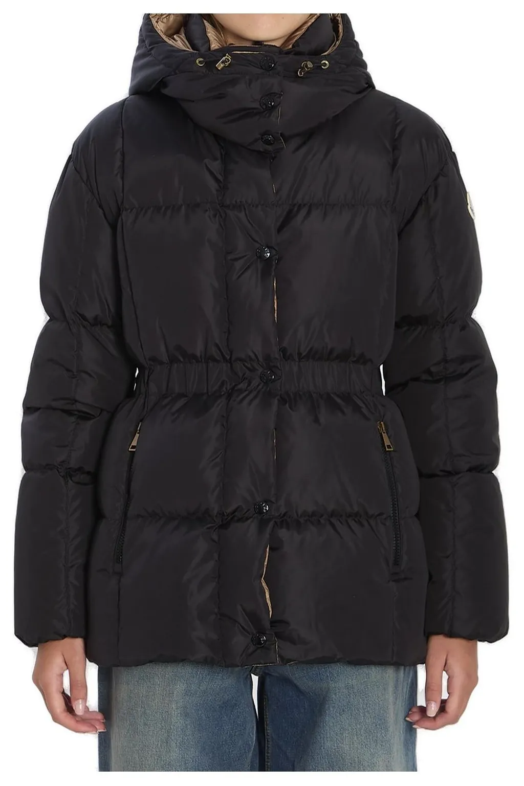 Moncler Agneux Hooded Short Quilted Jacket