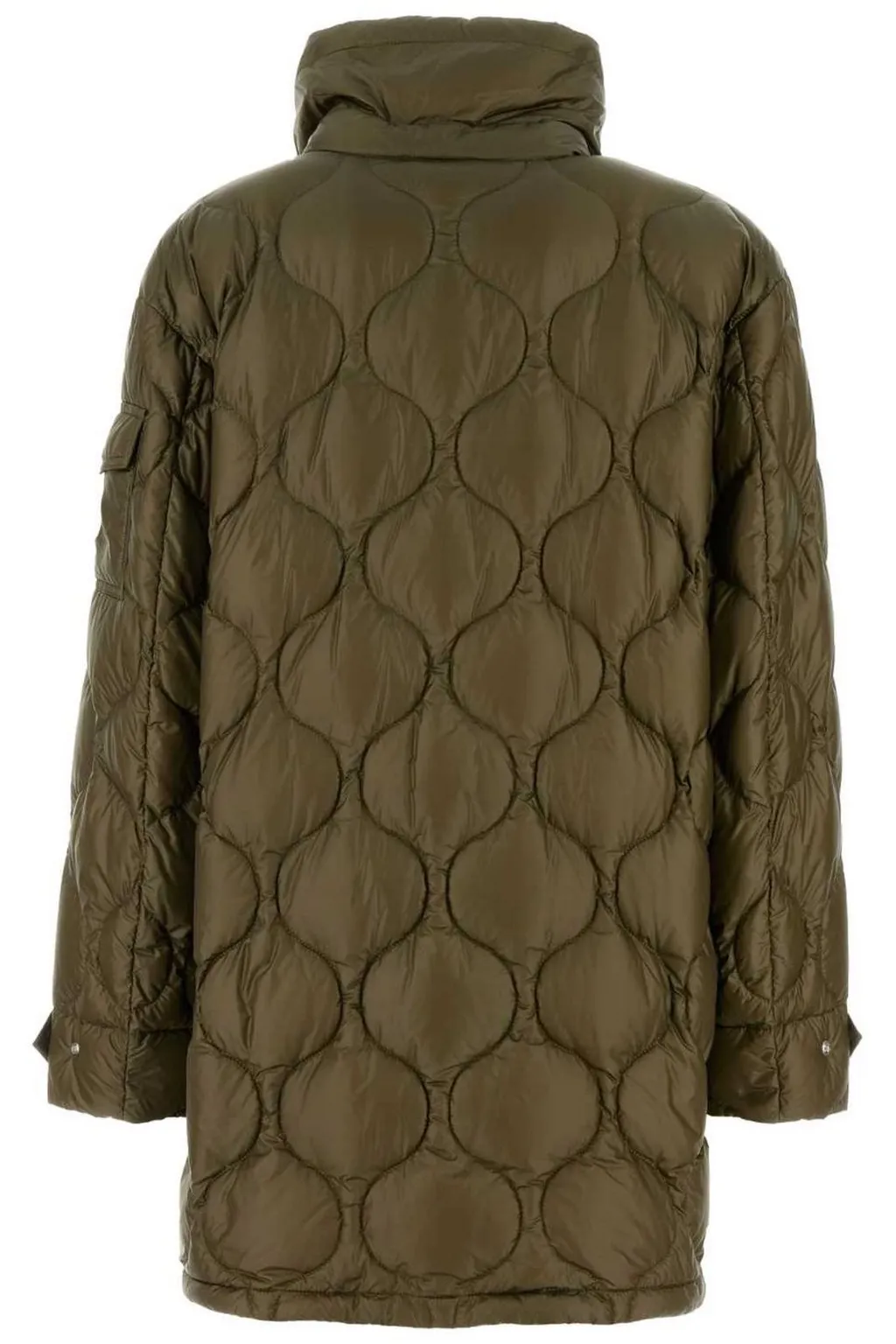 Moncler Lombi Hooded Mid-Length Quilted Jacket