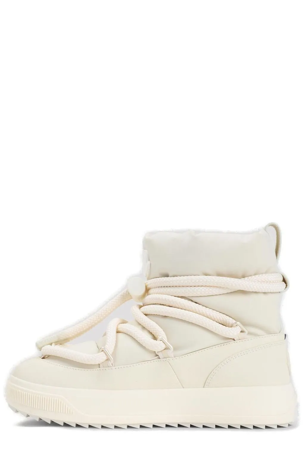 Moncler Logo Patch Padded Lace-Up Boots