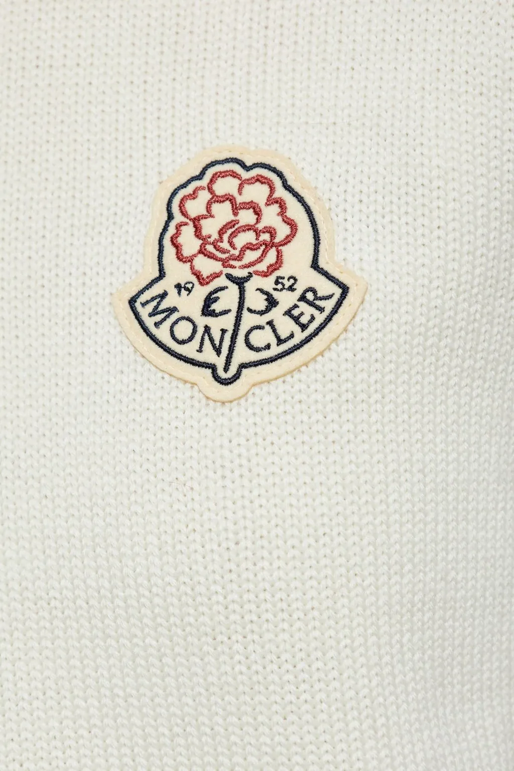Moncler Logo Patch Crewneck Jumper